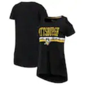 Women's NHL Pittsburgh Penguins cold shoulder short sleeve shirt M NIP